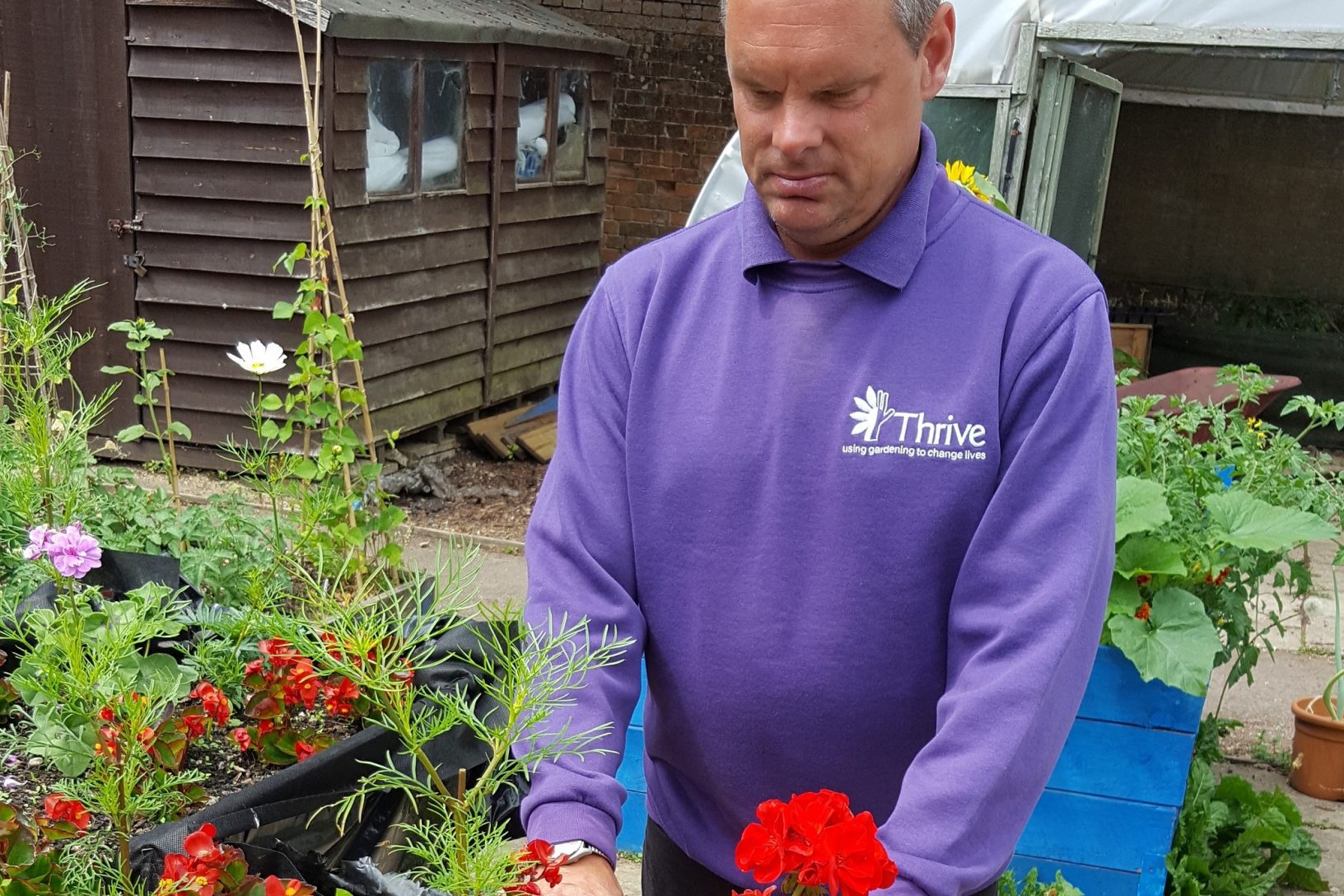 Tony blind gardener forest planter
