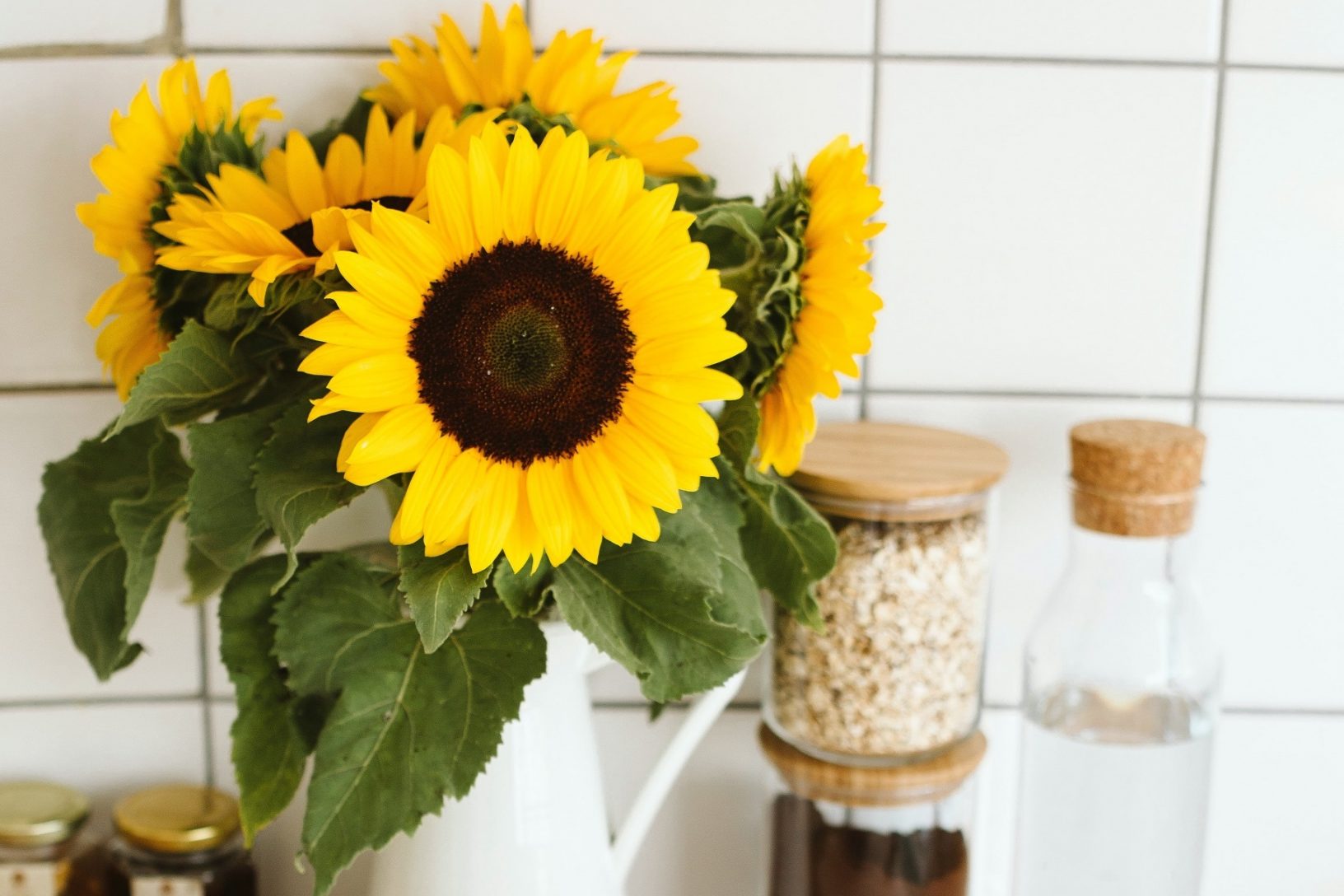 Sunflowers in vase pexels