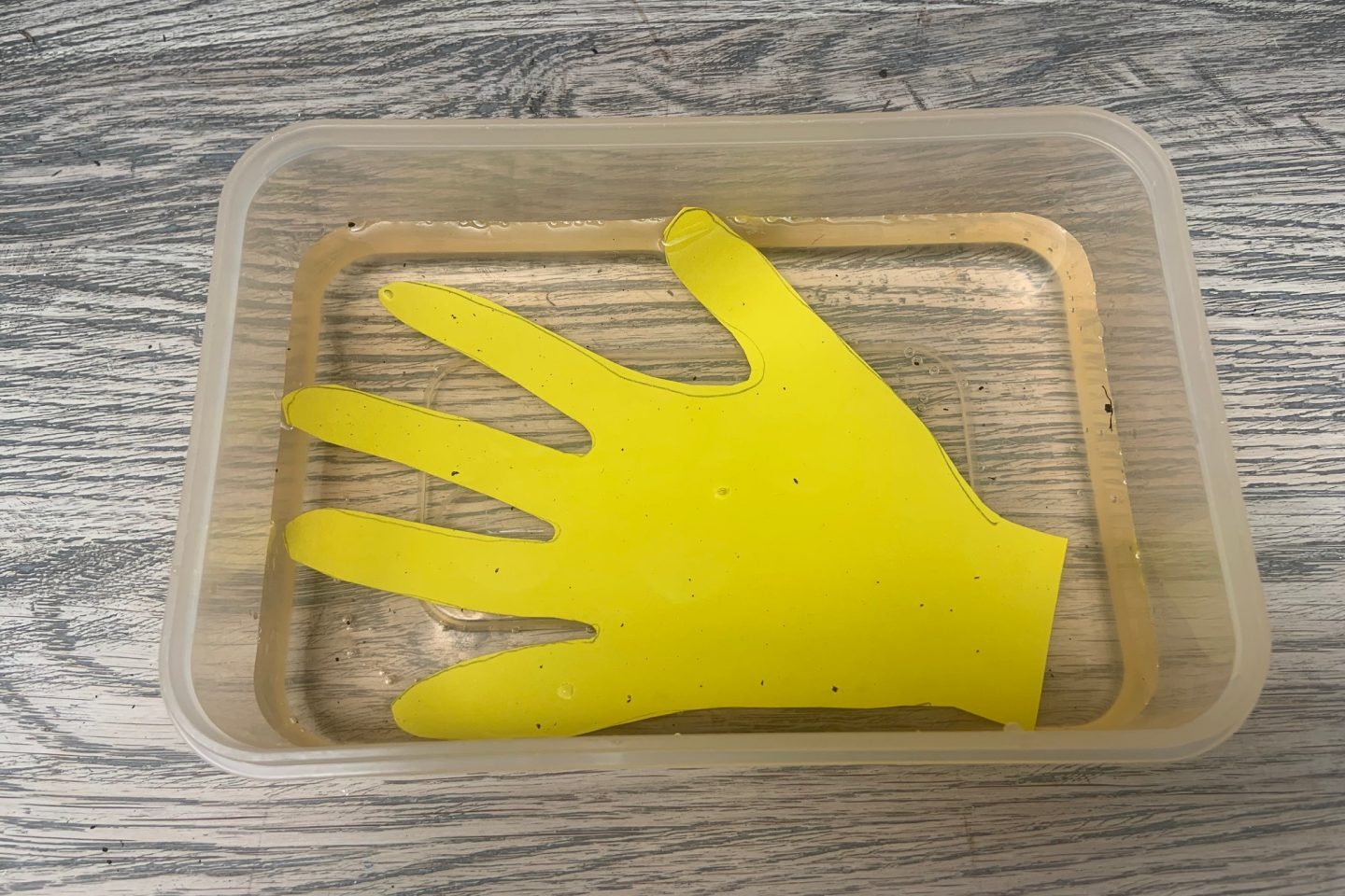 Grass hands in water