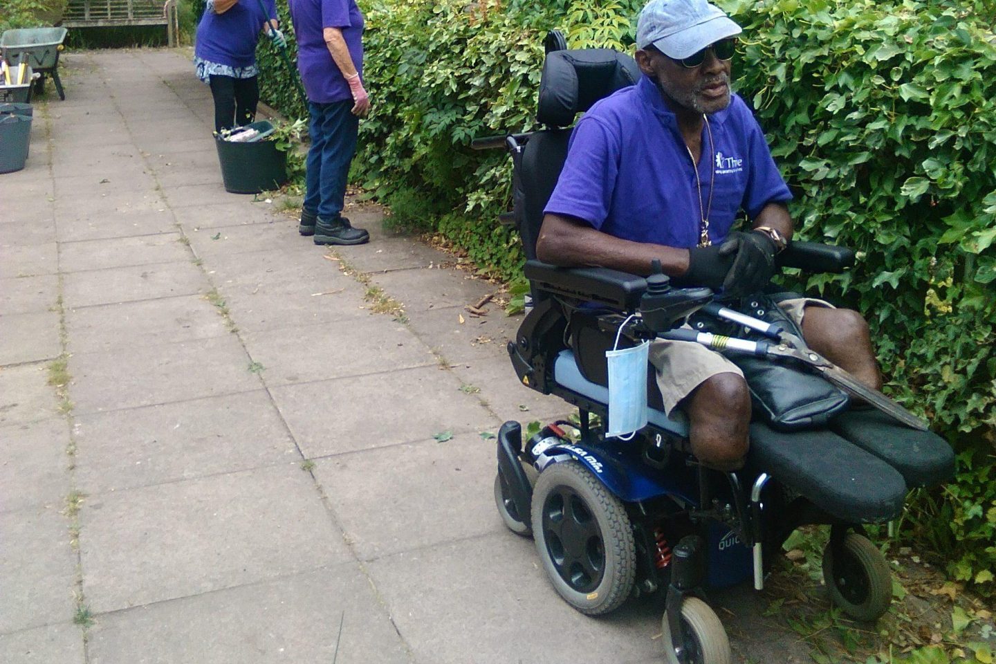 Thrive birmingham sow grow wheelchair hedge trimming