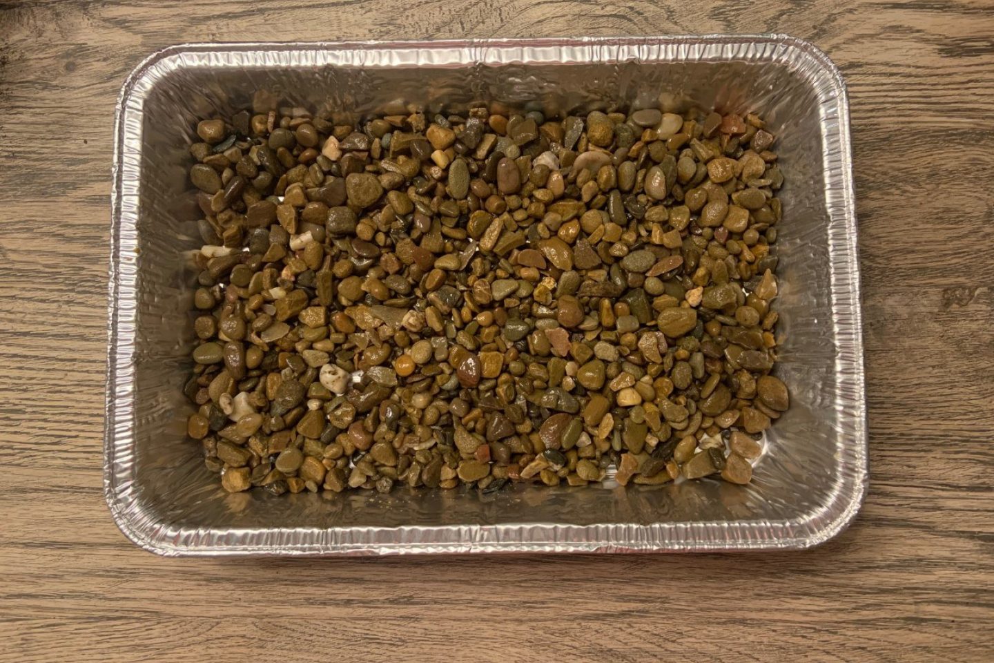 Indoor desert pebbles