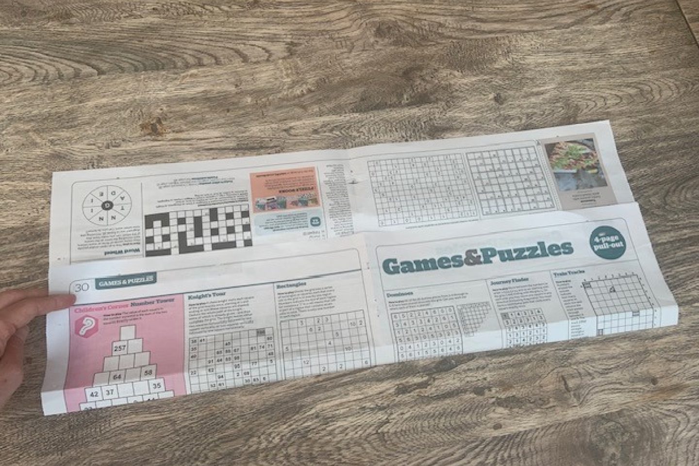 Newspaper plant pot first fold