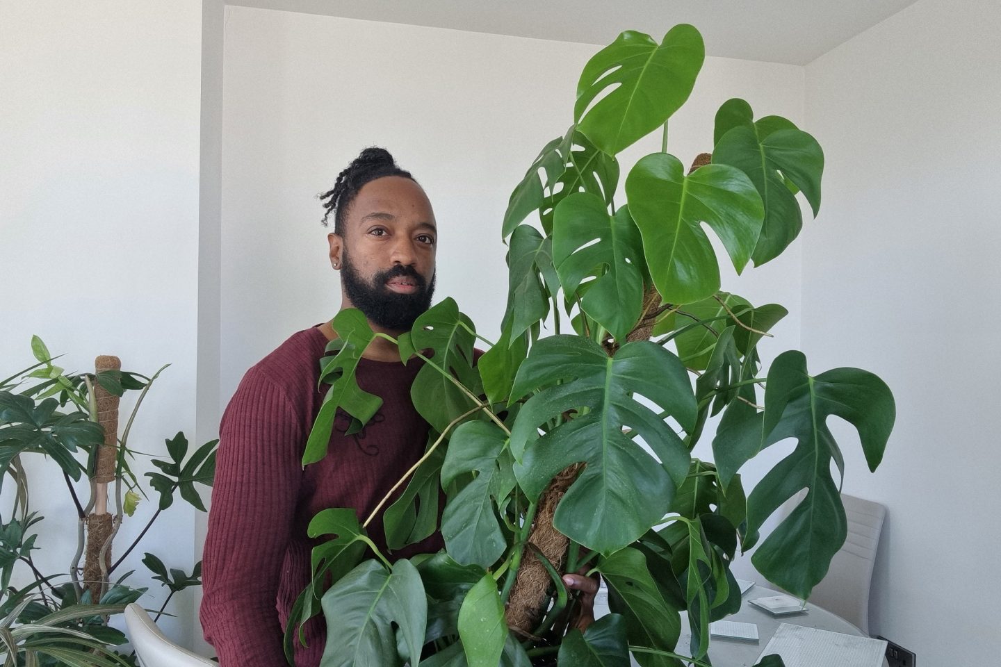Jason the Cloud Gardener with Chad the Monstera Deliciosa