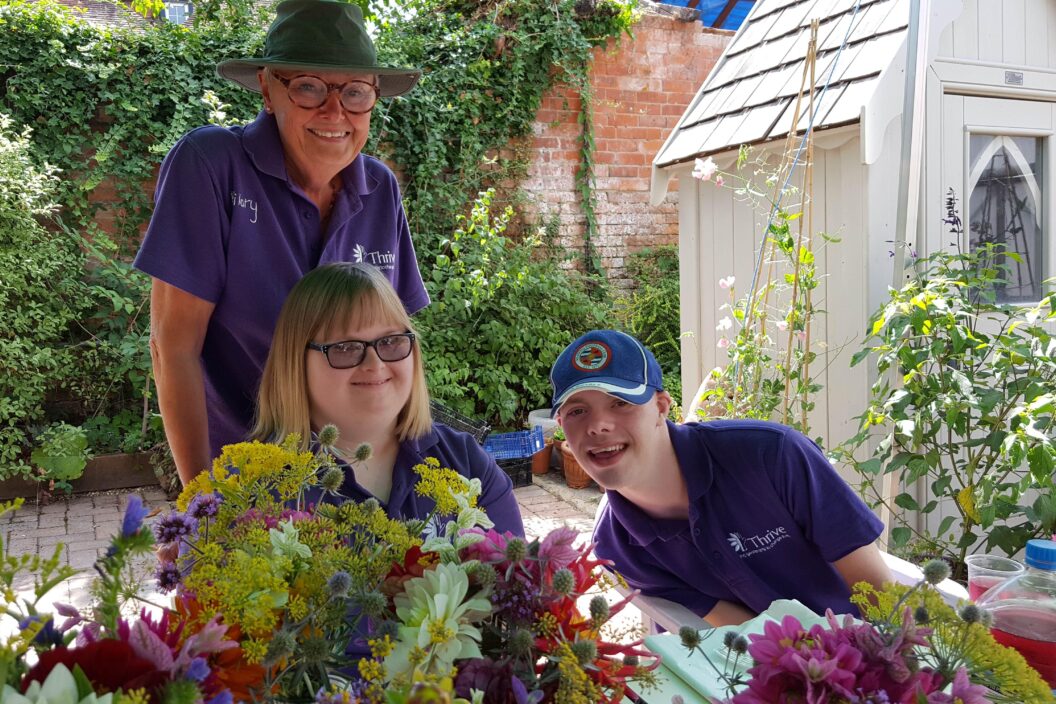 Clients and Flowers Reading Thrive