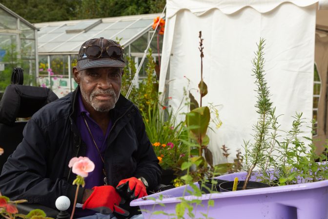 Randall; client gardener from Thrive Birmingham