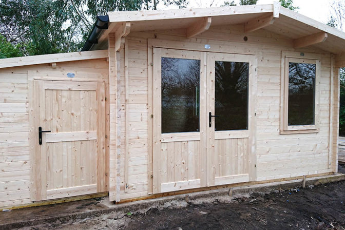 Completed cabin social