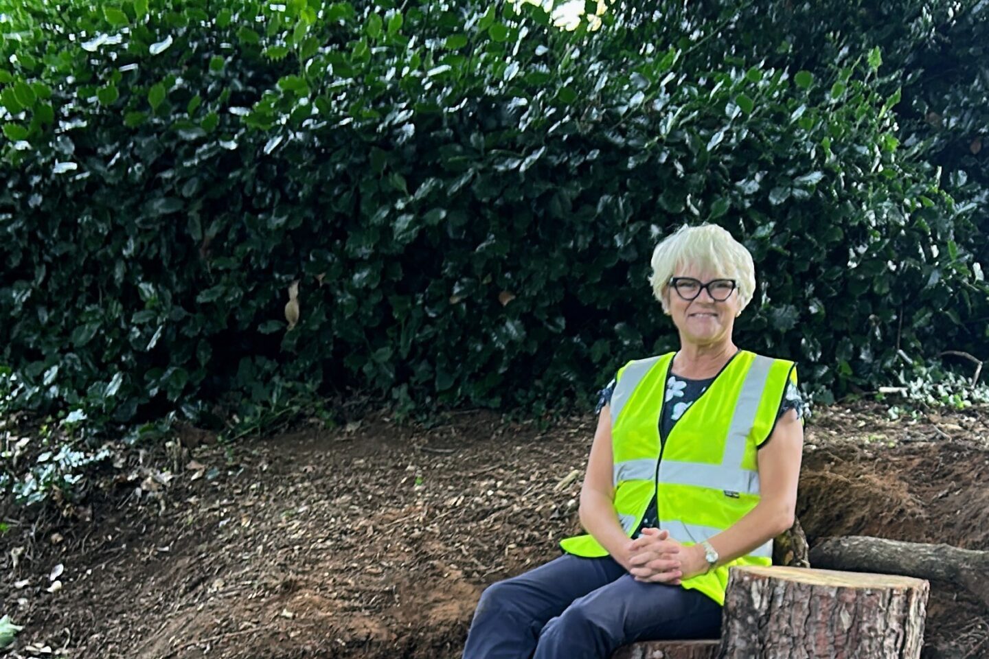 Photo Deborah Mc Donald Working at the Thiepval Wood Project that I developed as part of my STH Diploma course
