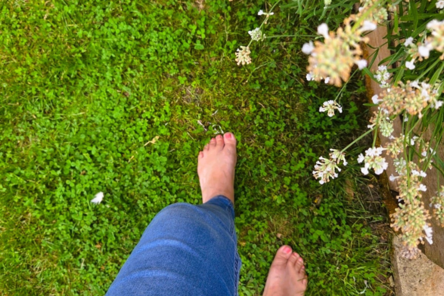 Summer Wellbeing Calendar Walking Barefoot On Grass Thrive 1